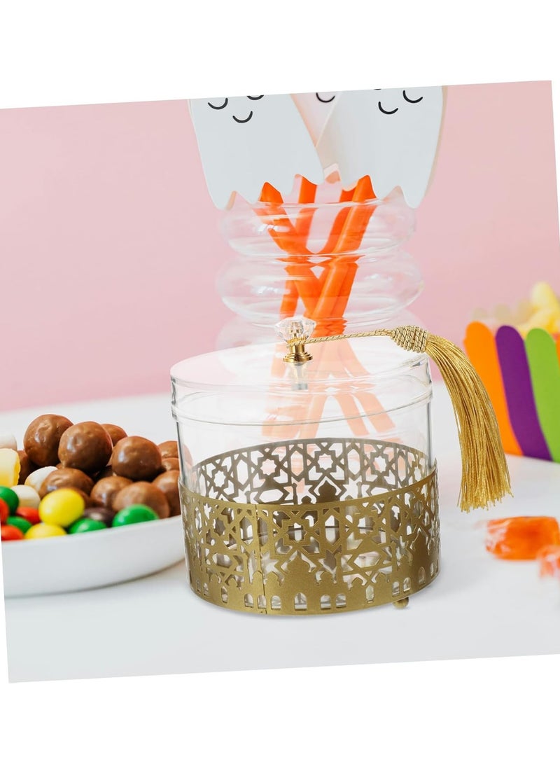 Laravel Metal Candy Box Festival Decorative Tray Candy Nuts Container Fruit Plate for Candy, Cookies, Chips and Party Snacks Ramadan Eid Mubarak Favor for Party Dessert Boxes - Image 4